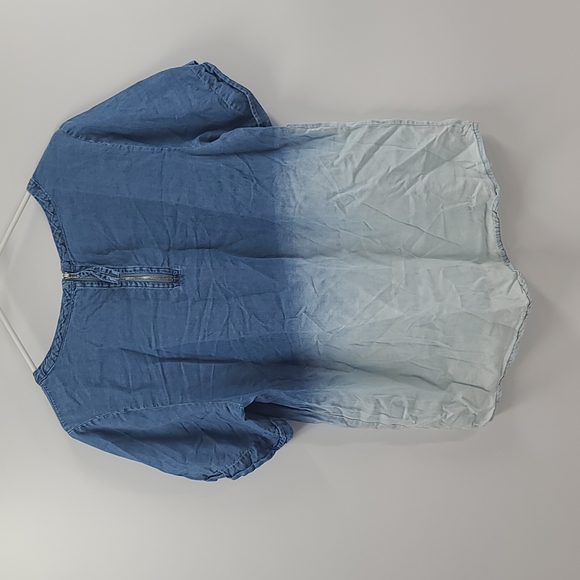 1250 degrees Celsius ombre chambray top - Picture 2 of 4